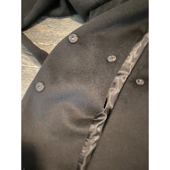 Calvin Klein shawl collar wool blend wrap women’s coat size M - Picture 3 of 7